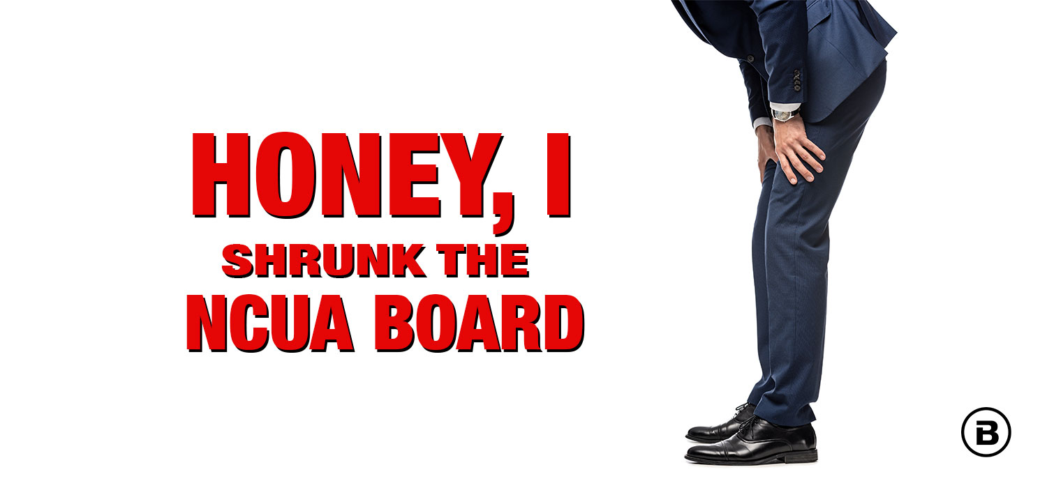 Honey, I Shrunk the NCUA Board